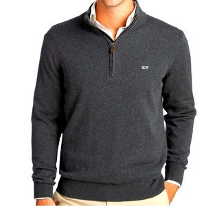 Vineyard Vines Palm Beach Cotton-Cashmere 1/4-Zip Sweater